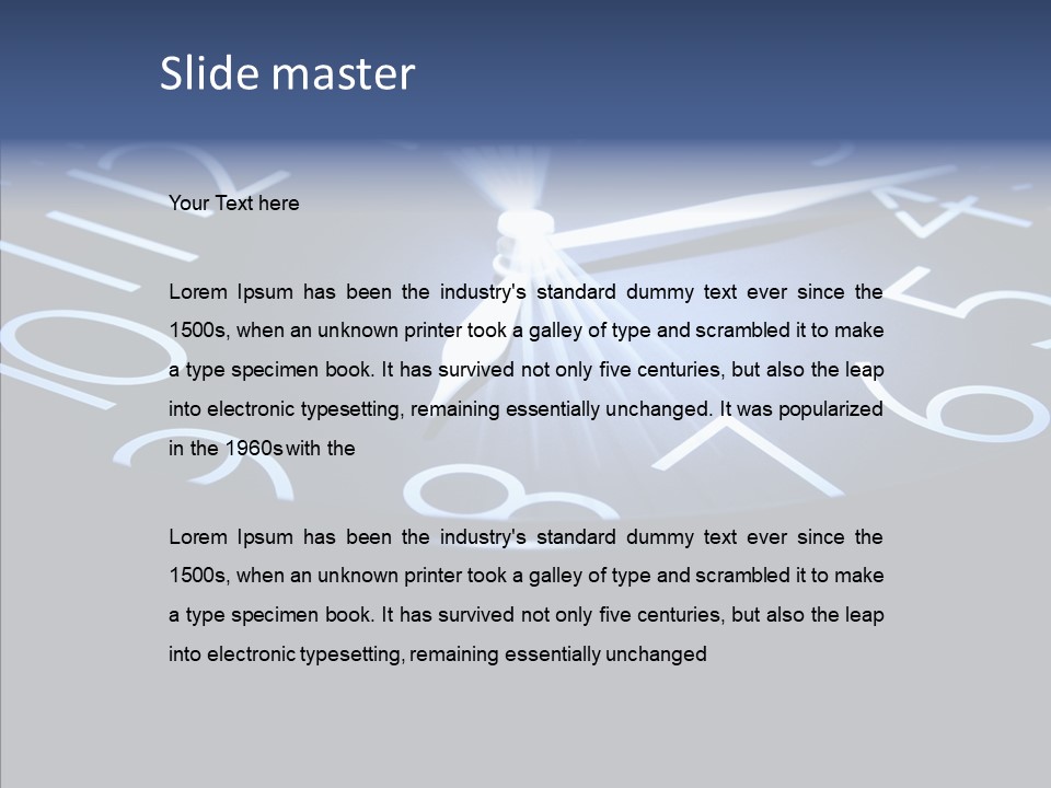 Hour Texture Dial PowerPoint Template