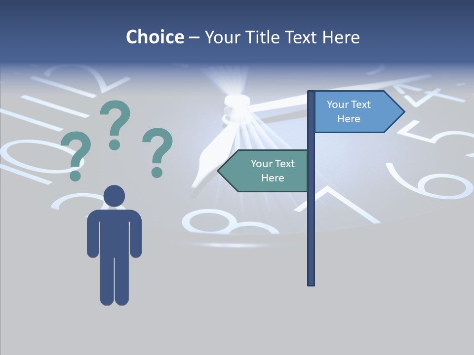 Hour Texture Dial PowerPoint Template