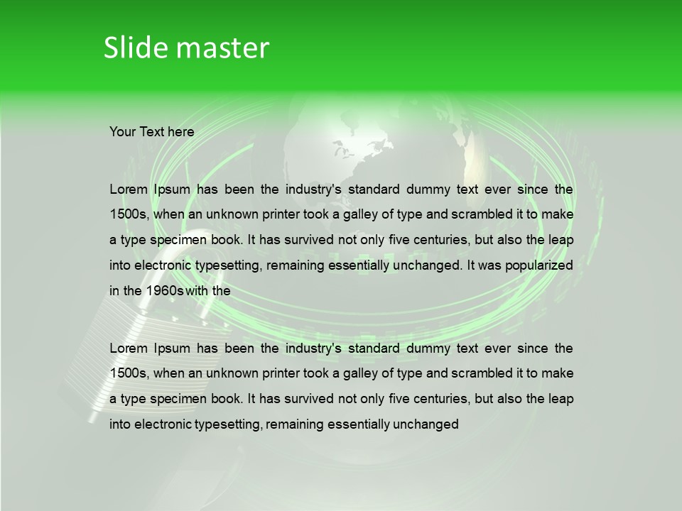 Communication Tech Online PowerPoint Template