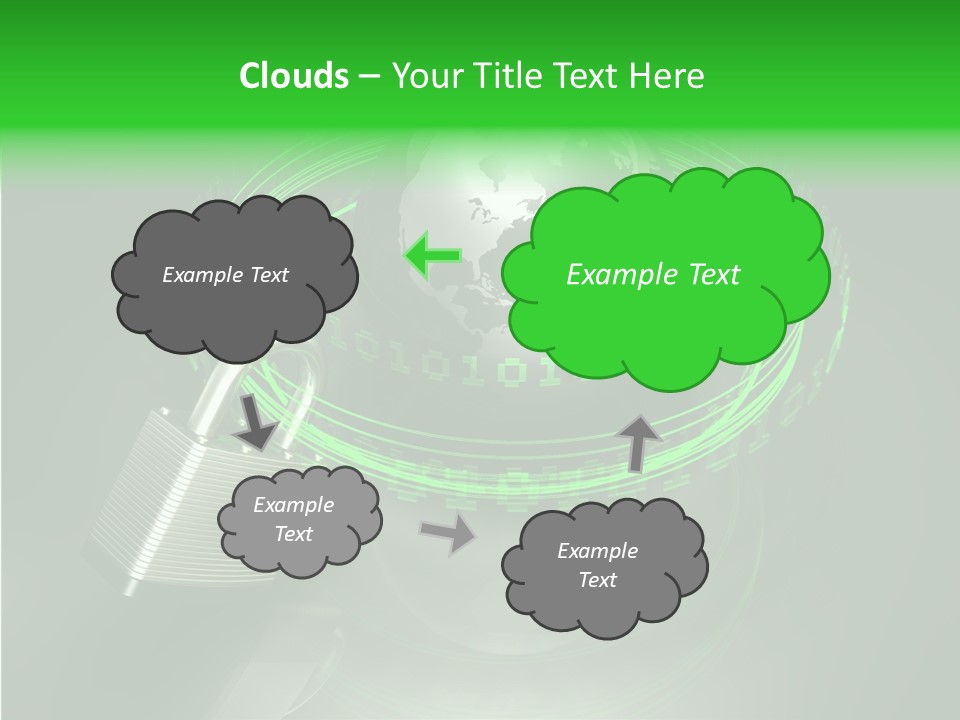 Communication Tech Online PowerPoint Template