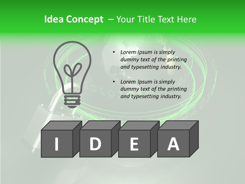 Communication Tech Online PowerPoint Template