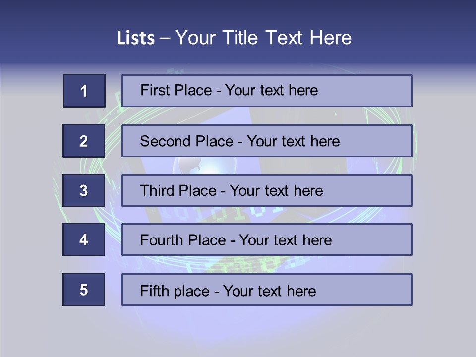 Glow Data Code PowerPoint Template