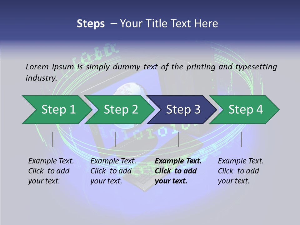 Glow Data Code PowerPoint Template