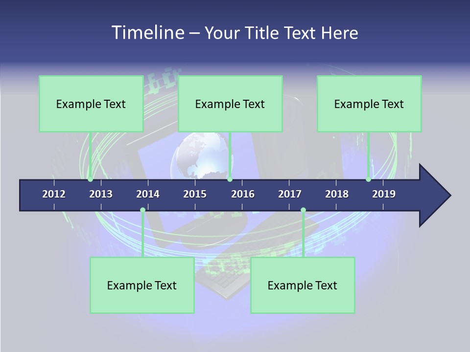 Glow Data Code PowerPoint Template