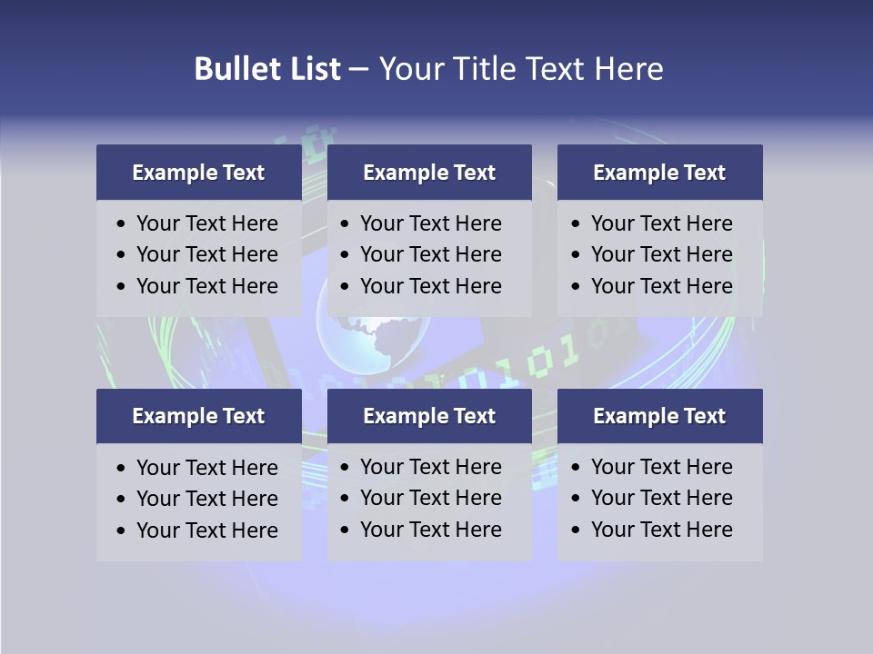 Glow Data Code PowerPoint Template