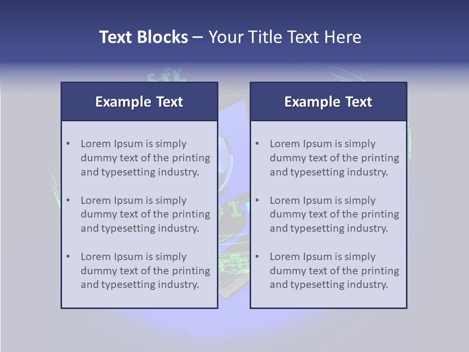 Glow Data Code PowerPoint Template