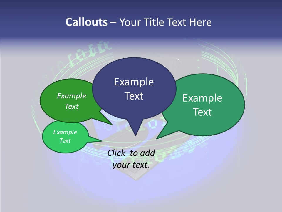 Glow Data Code PowerPoint Template