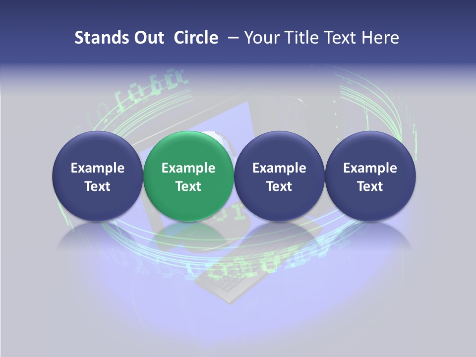 Glow Data Code PowerPoint Template