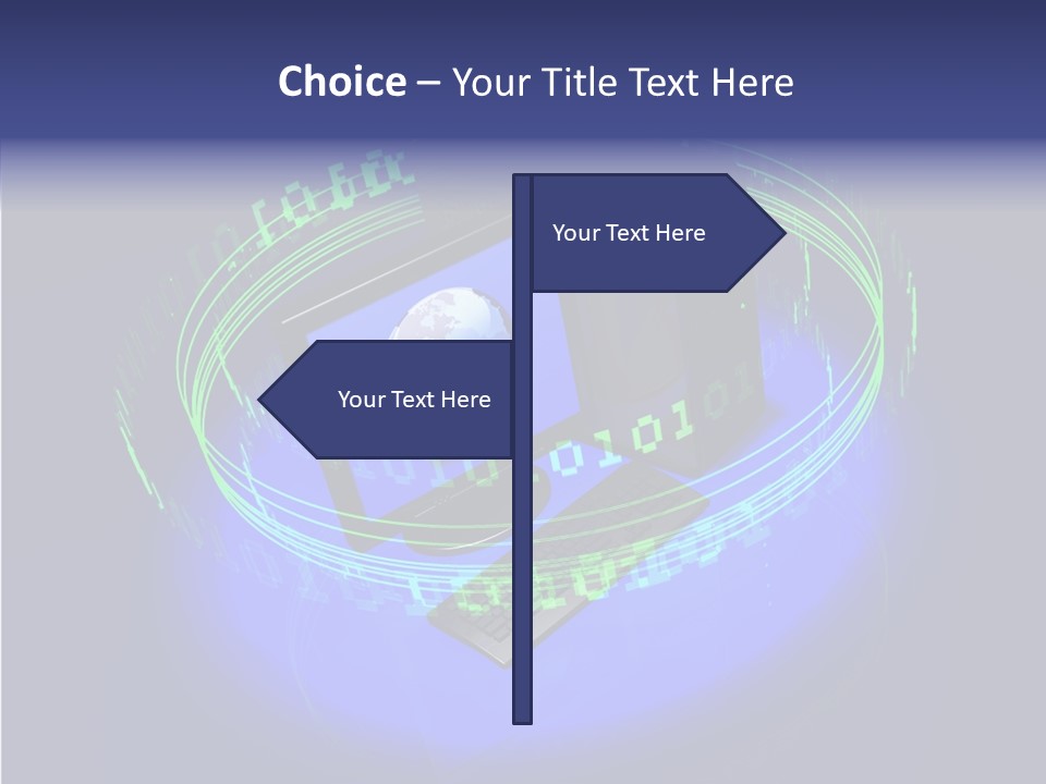 Glow Data Code PowerPoint Template