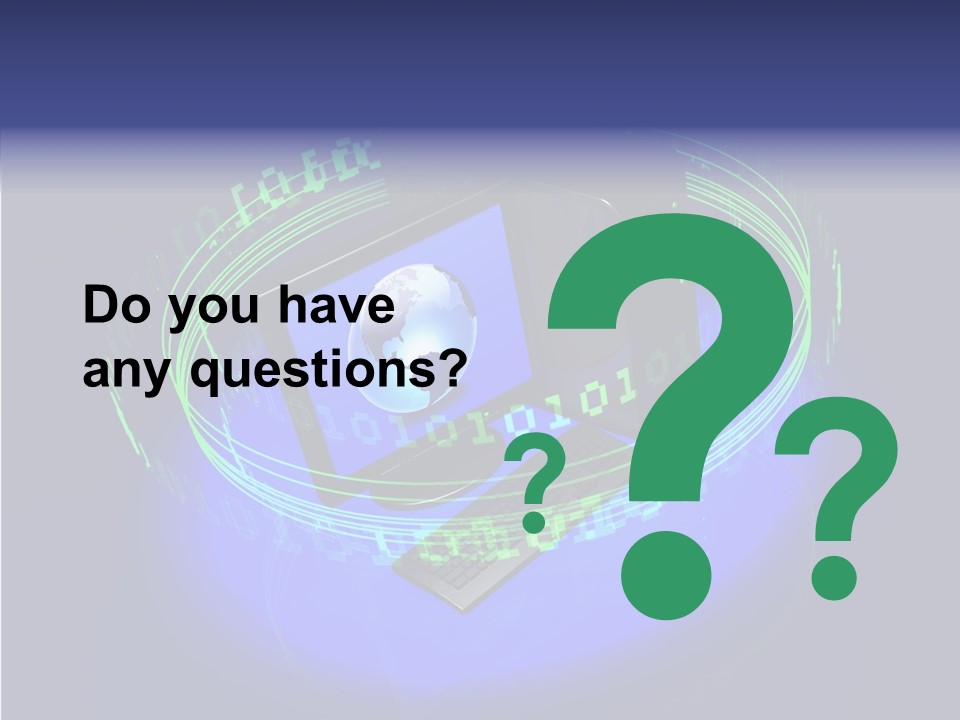 Glow Data Code PowerPoint Template