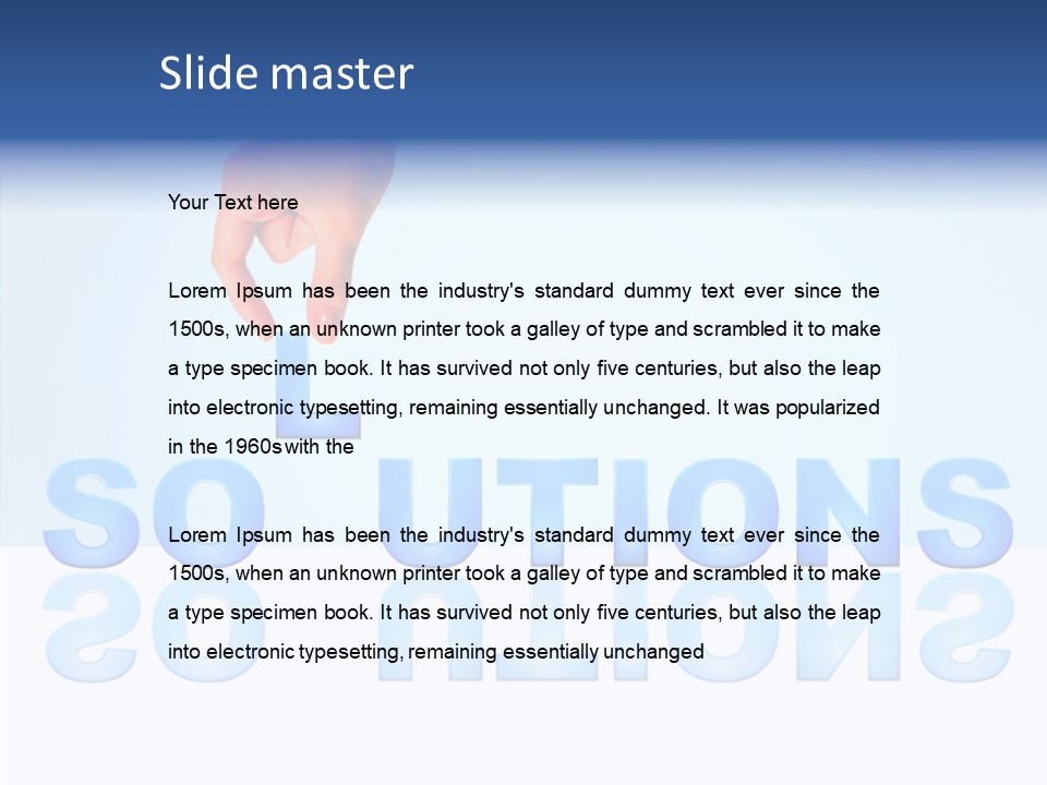 Success White Cooperation PowerPoint Template