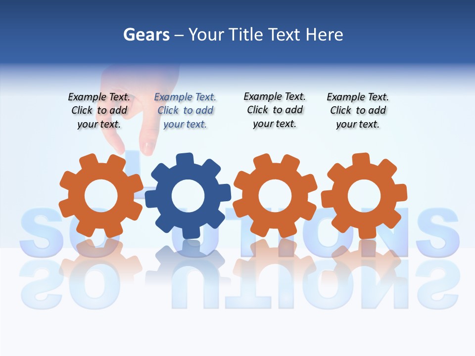 Success White Cooperation PowerPoint Template