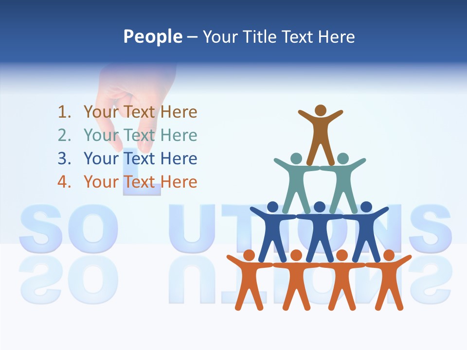 Success White Cooperation PowerPoint Template