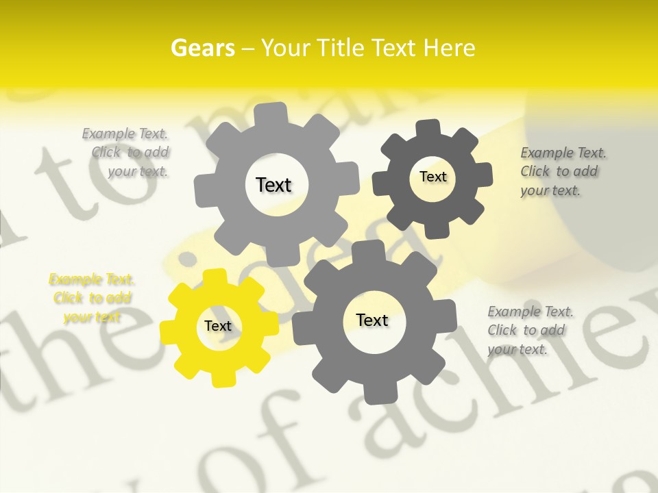 Text Decisions Office PowerPoint Template