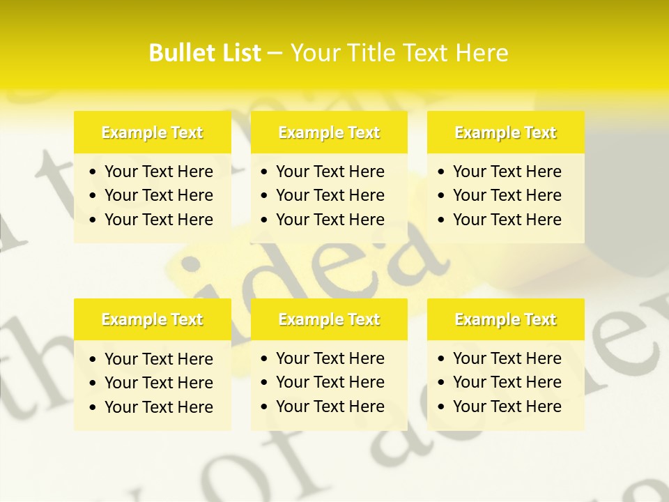 Text Decisions Office PowerPoint Template