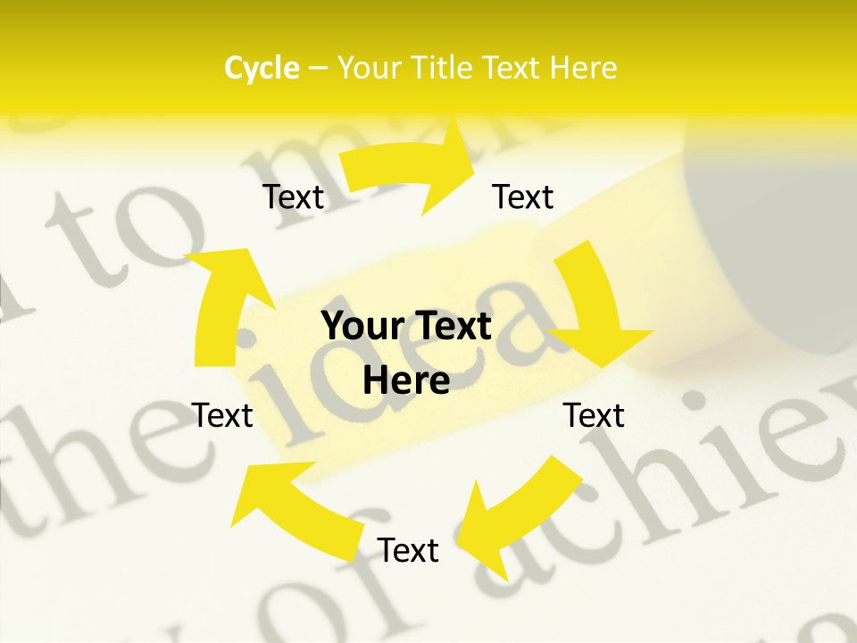Text Decisions Office PowerPoint Template