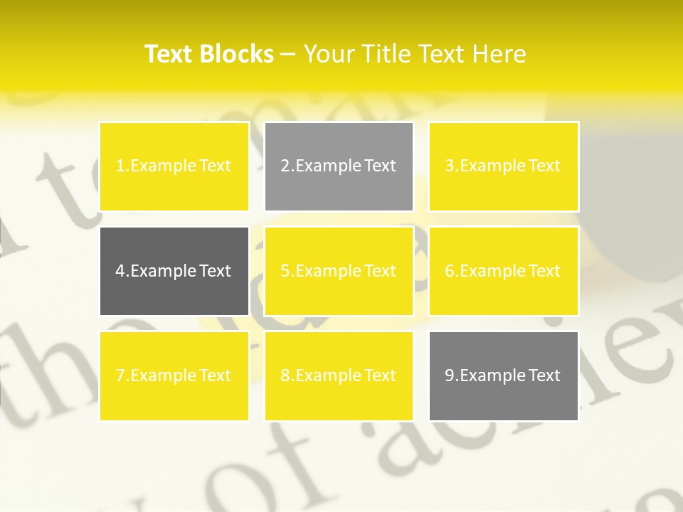 Text Decisions Office PowerPoint Template