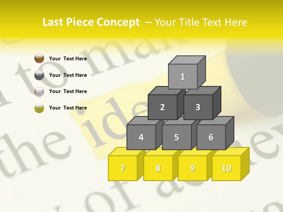 Text Decisions Office PowerPoint Template