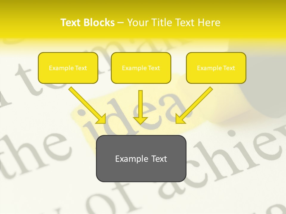 Text Decisions Office PowerPoint Template