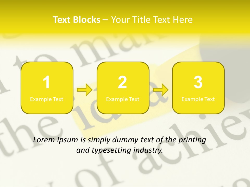 Text Decisions Office PowerPoint Template