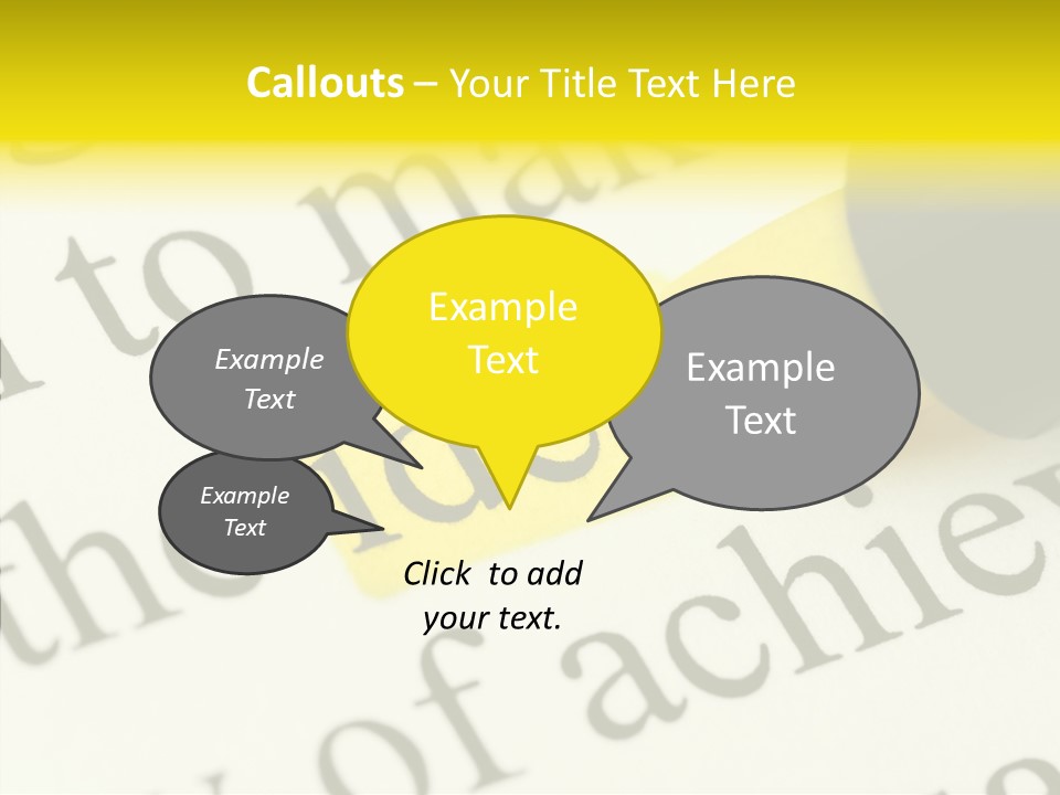 Text Decisions Office PowerPoint Template