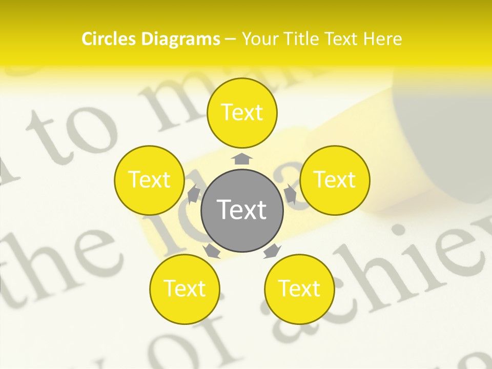 Text Decisions Office PowerPoint Template