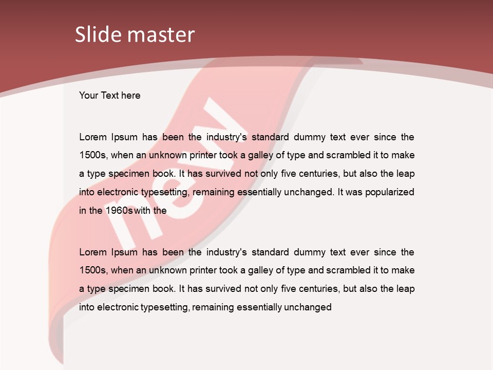 Retail Graphic Mark PowerPoint Template