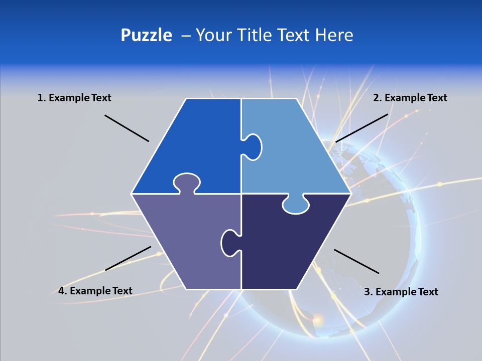 Internet Gloss Map PowerPoint Template