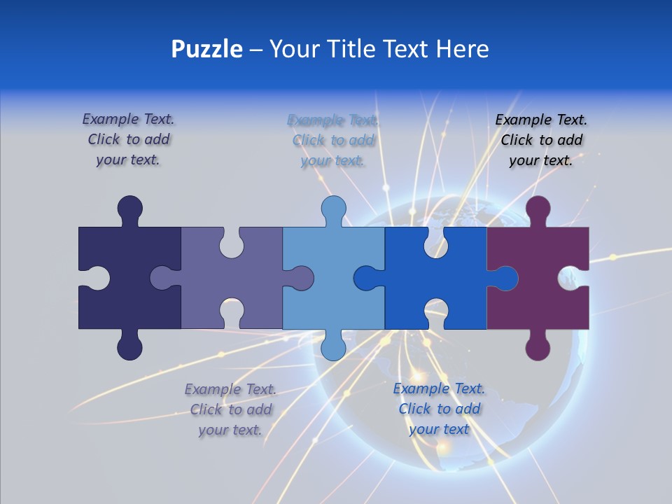 Internet Gloss Map PowerPoint Template