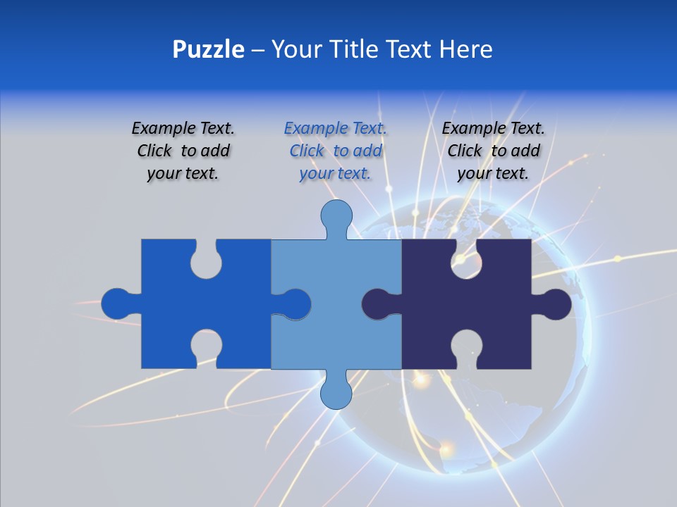 Internet Gloss Map PowerPoint Template