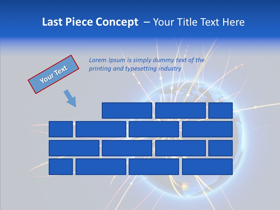 Internet Gloss Map PowerPoint Template
