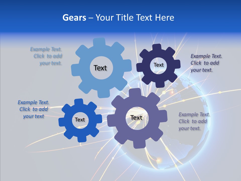 Internet Gloss Map PowerPoint Template