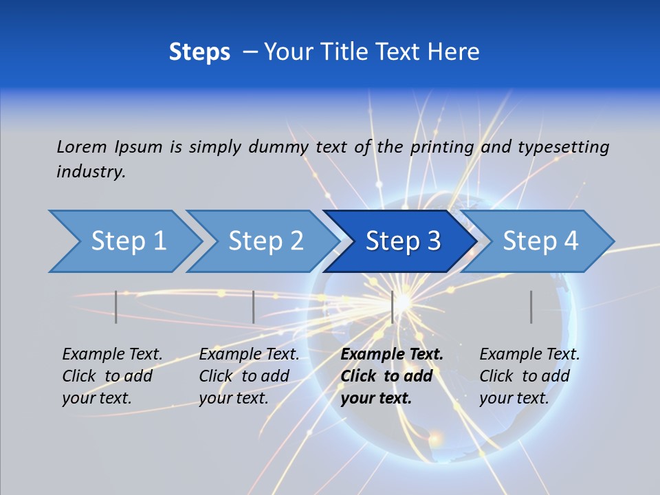 Internet Gloss Map PowerPoint Template