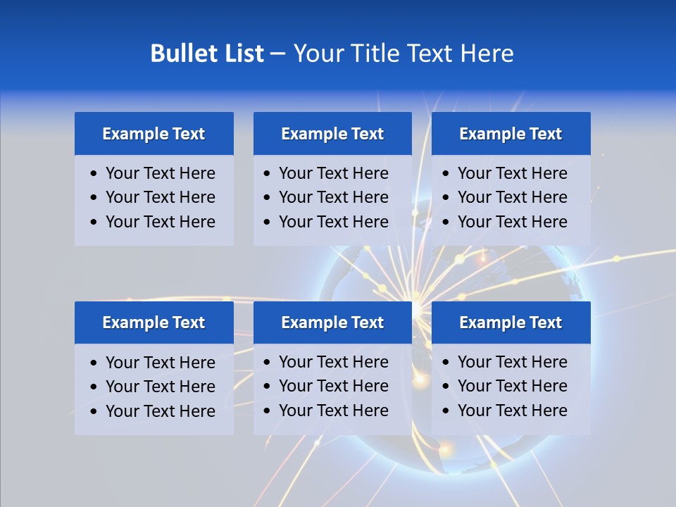 Internet Gloss Map PowerPoint Template