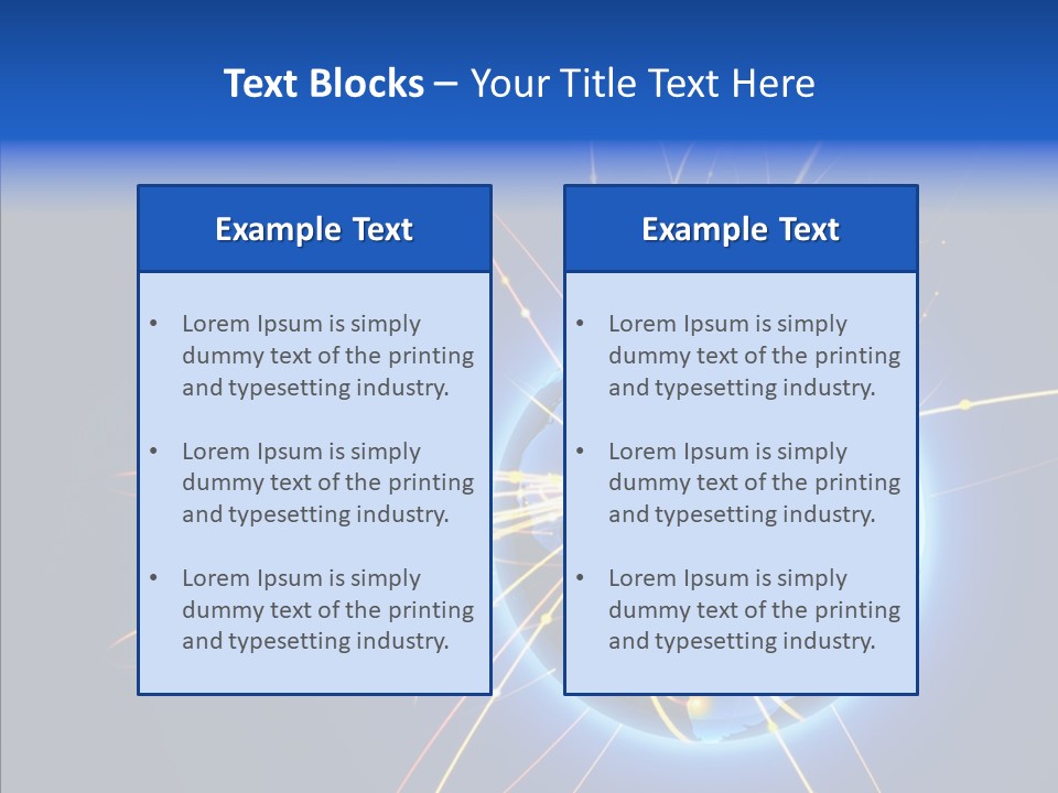 Internet Gloss Map PowerPoint Template