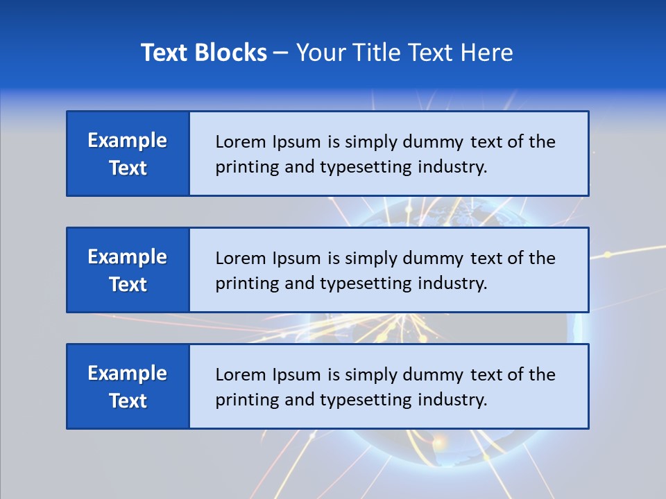 Internet Gloss Map PowerPoint Template