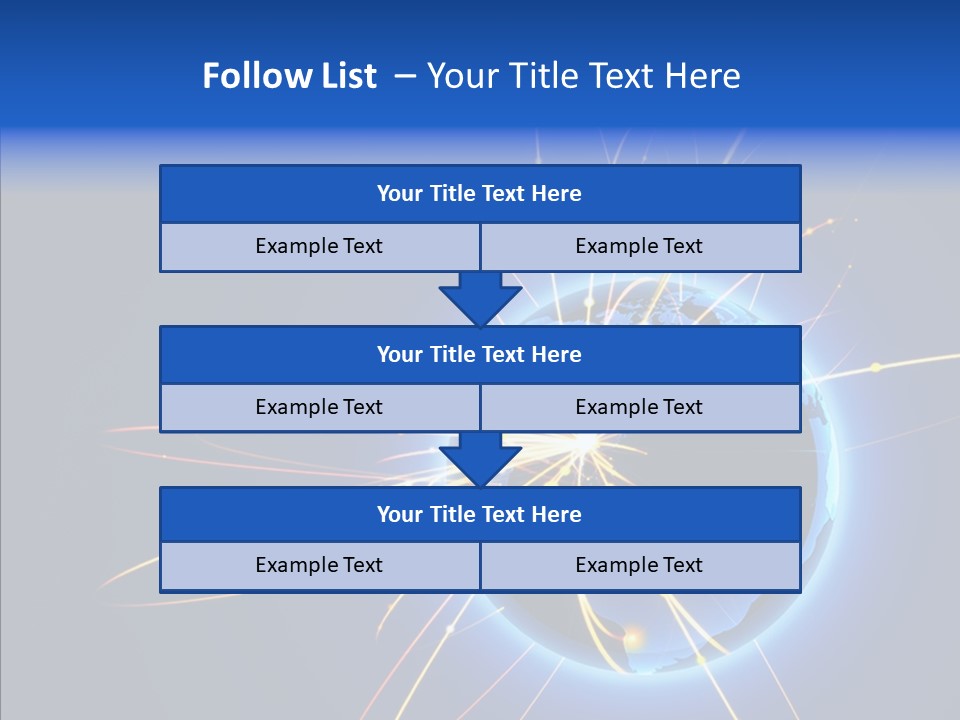 Internet Gloss Map PowerPoint Template
