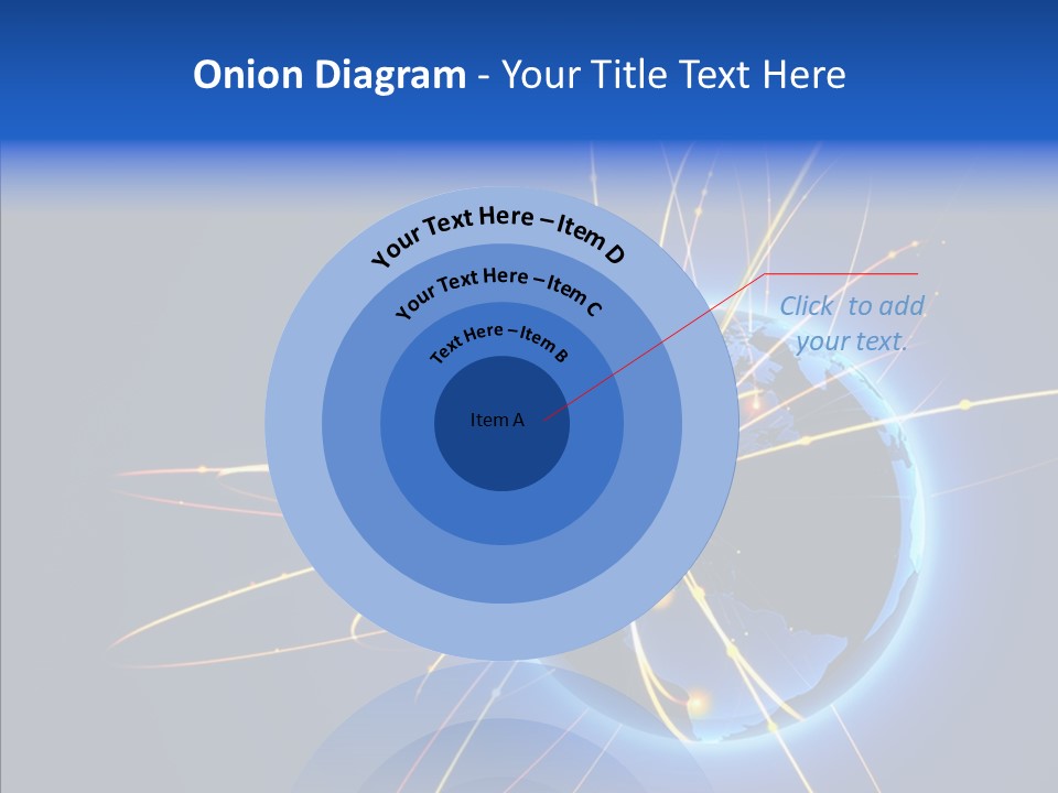 Internet Gloss Map PowerPoint Template
