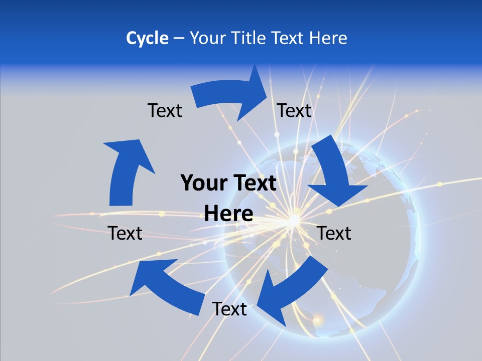 Internet Gloss Map PowerPoint Template