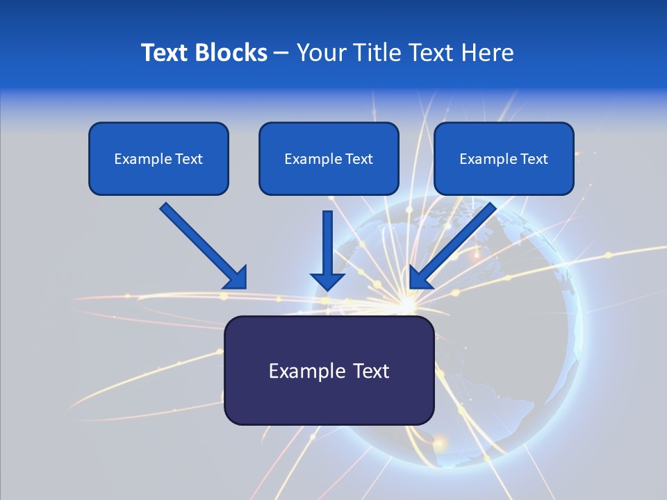 Internet Gloss Map PowerPoint Template