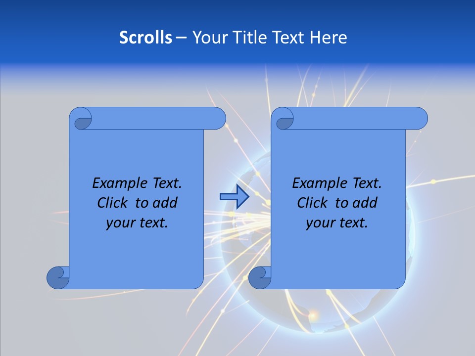 Internet Gloss Map PowerPoint Template