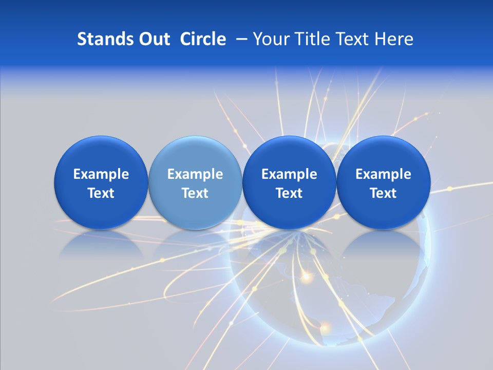 Internet Gloss Map PowerPoint Template