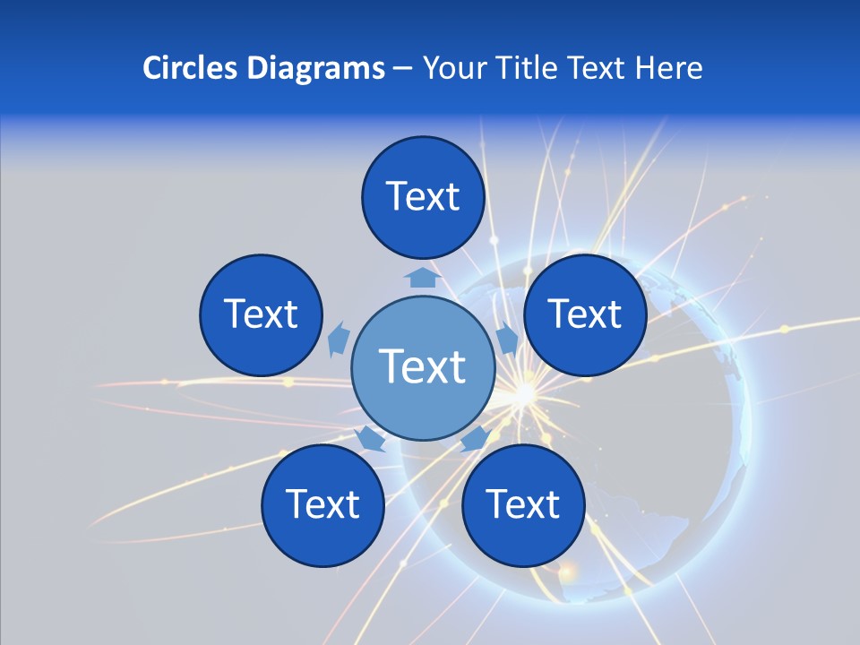 Internet Gloss Map PowerPoint Template