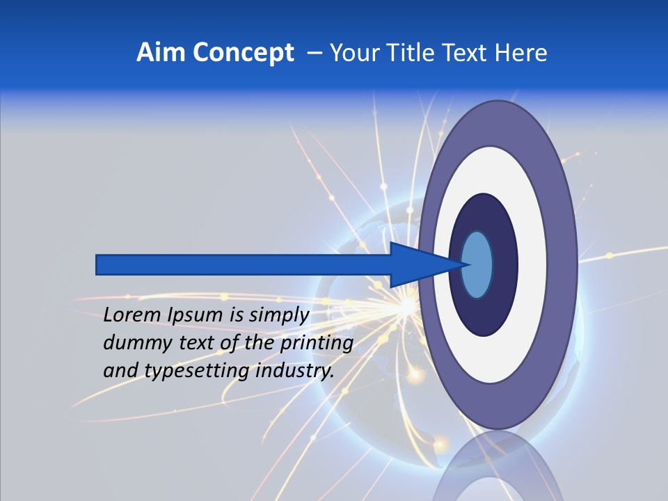 Internet Gloss Map PowerPoint Template