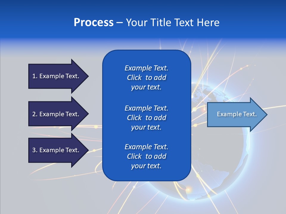 Internet Gloss Map PowerPoint Template