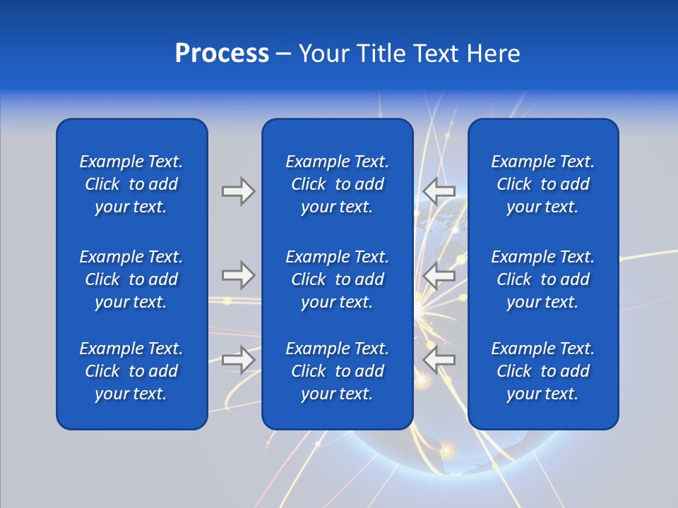 Internet Gloss Map PowerPoint Template