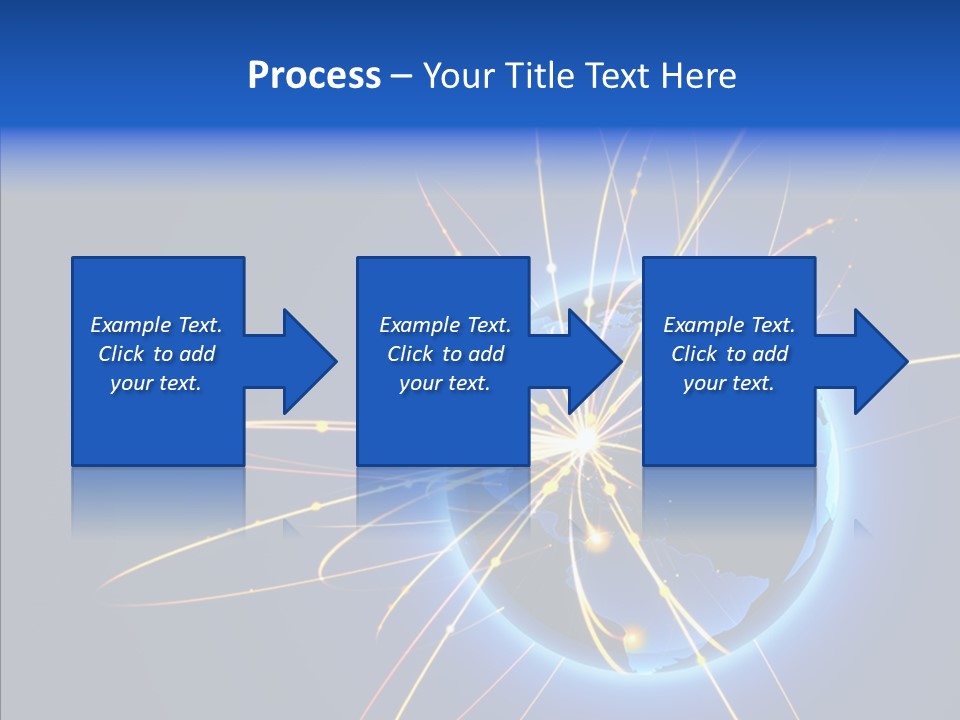 Internet Gloss Map PowerPoint Template