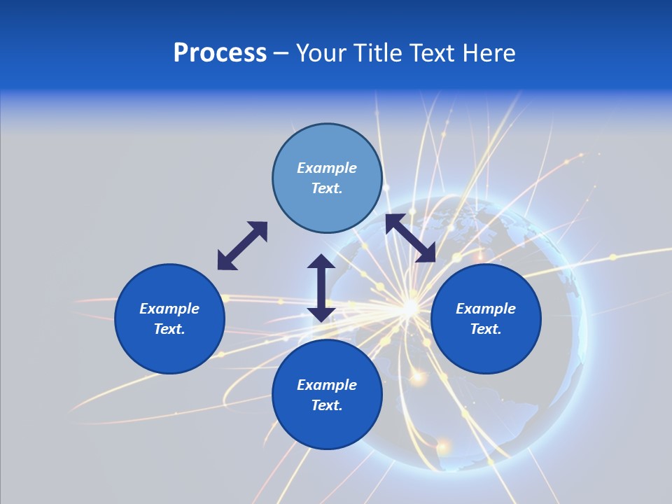 Internet Gloss Map PowerPoint Template