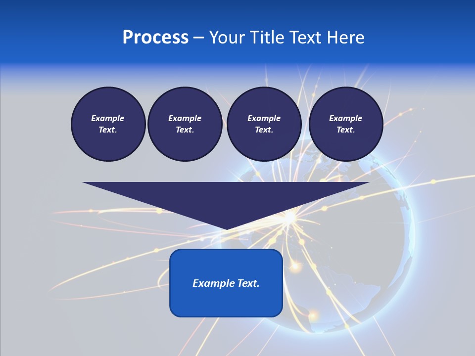 Internet Gloss Map PowerPoint Template