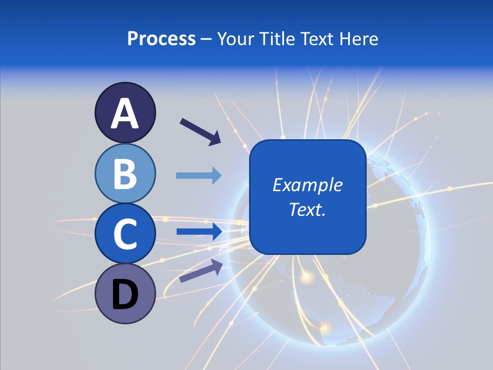 Internet Gloss Map PowerPoint Template